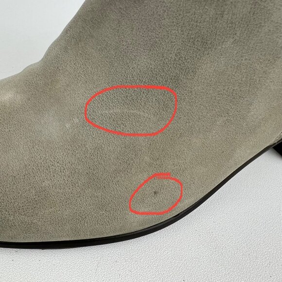 ECCO Womens Touch Mid Bootie Gray Leather Comfort Ankle Boot size 41 US 10 10.5 - Picture 15 of 16